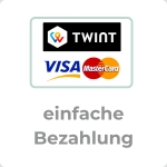 einfache Bezahlung mit Twint, Visa und Mastercard