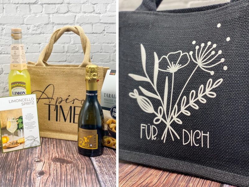 Jutetaschen - ideal als Mitbringsel und Geschenkverpackung